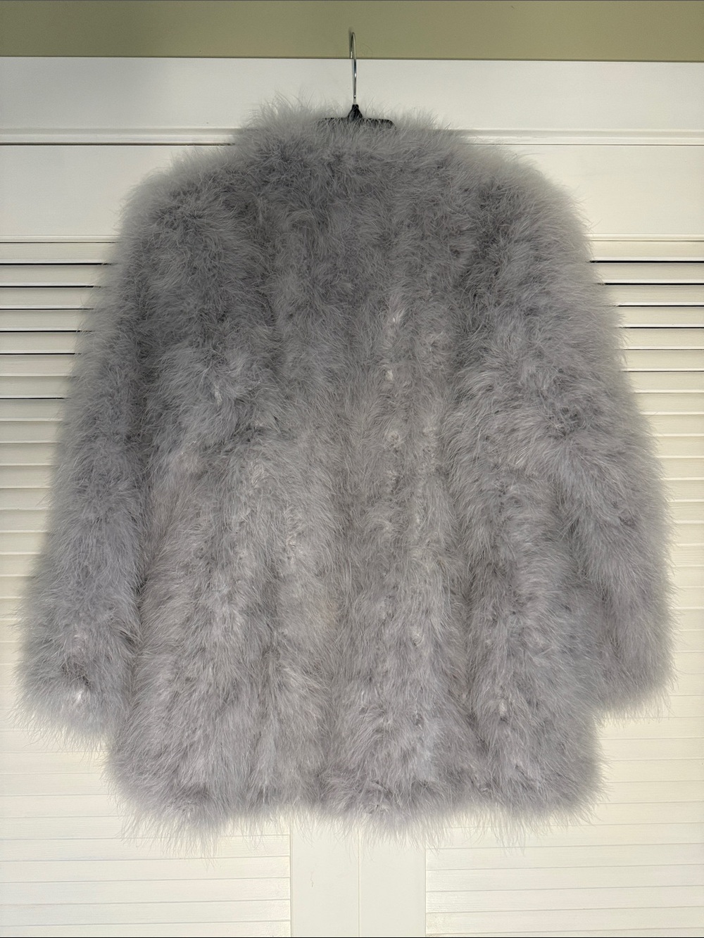 Lamarque Light Gray Teddy Jacket - Picture 8 of 8